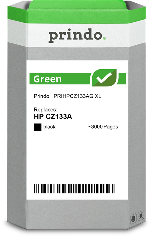 Prindo Green XL Schwarz Druckerpatrone PRIHPCZ133AG