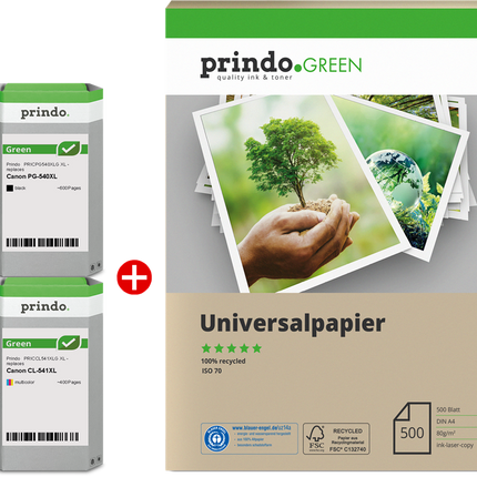 Prindo Green XL Schwarz / mehrere Farben Value Pack