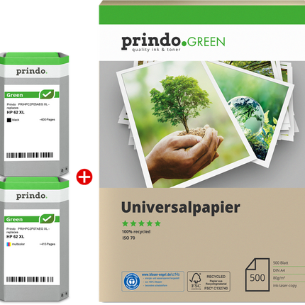 Prindo Green XL Schwarz / mehrere Farben Value Pack