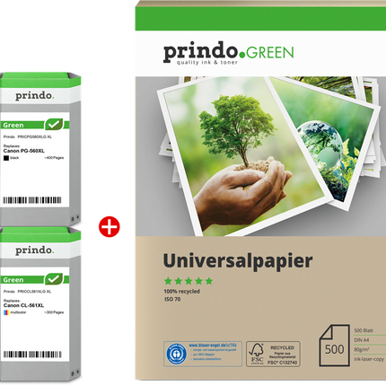 Prindo Green XL Schwarz / mehrere Farben Value Pack