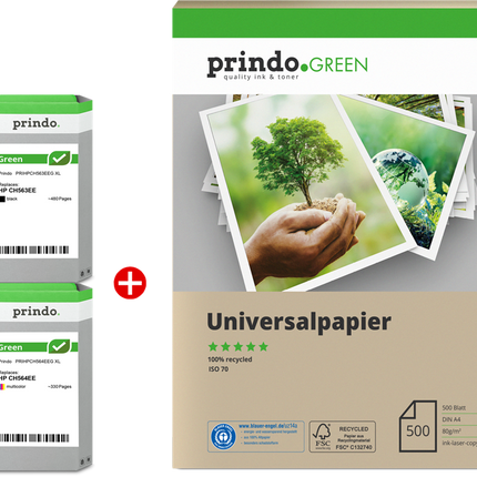 Prindo Green XL Schwarz / mehrere Farben Value Pack