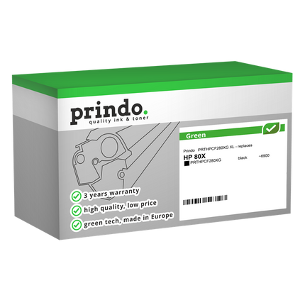 Prindo Green XL Schwarz Toner PRTHPCF280XG