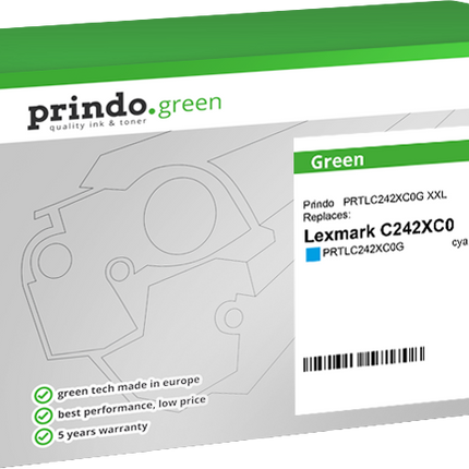 Prindo Green XXL Cyan Toner