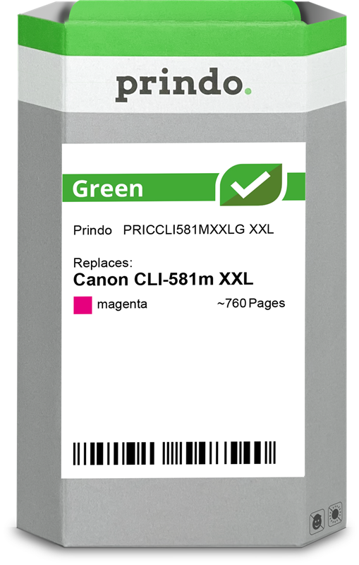 Prindo Green XXL Magenta Druckerpatrone PRICCLI581MXXLG