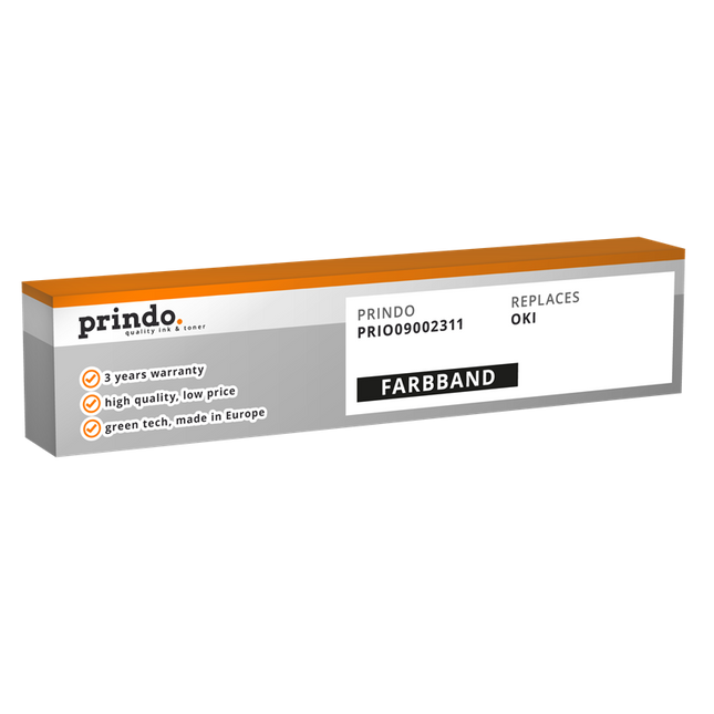 Prindo PRIO09002311 Farbband Schwarz (MC25220)