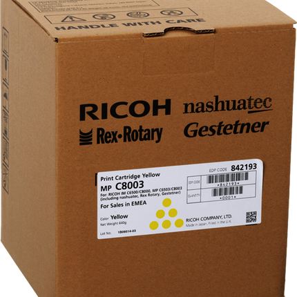 Ricoh C8003Y Gelb Toner