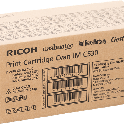 Ricoh IM C530C Cyan Toner