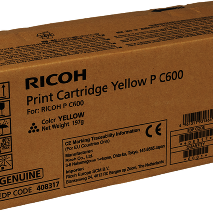 Ricoh P C600Y Gelb Toner