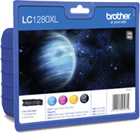 Brother LC-1280XL Multipack Schwarz / Cyan / Magenta / Gelb