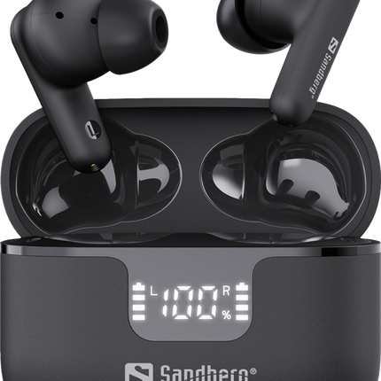 Sandberg Bluetooth In-Ear Kopfhörer mit ANC+ENC Schwarz