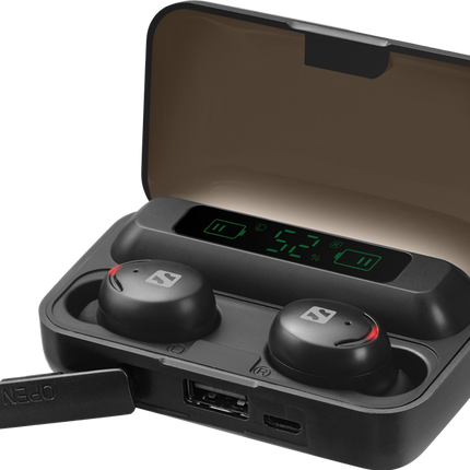 Sandberg Wireless-Kopfhörer mit Mikrofon + Powerbank Schwarz