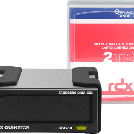 Tandberg Data RDX-Externes-Laufwerk-Kit 2TB Festplatte Schwarz