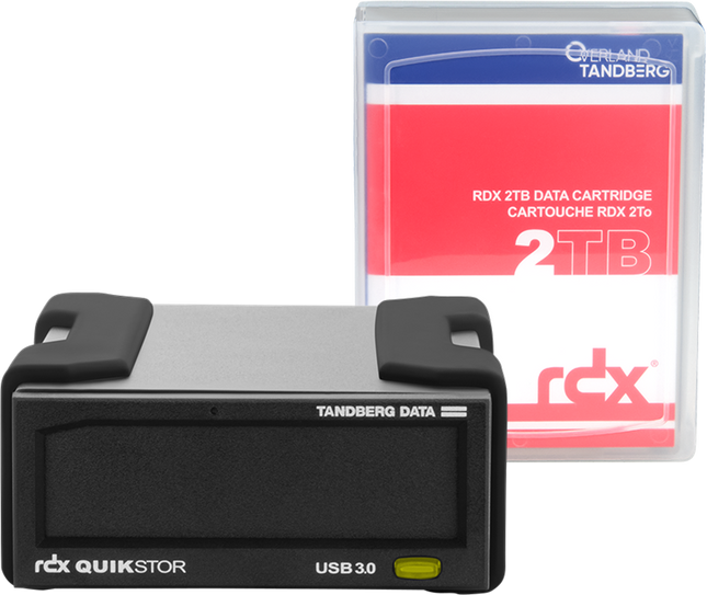 Tandberg Data RDX-Externes-Laufwerk-Kit 2TB Festplatte Schwarz