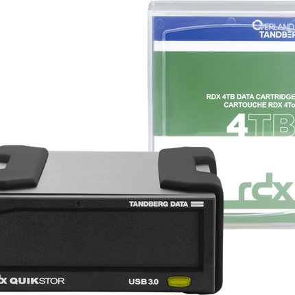 Tandberg Data RDX-Externes-Laufwerk-Kit 4TB Festplatte Schwarz