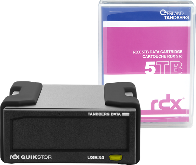 Tandberg Data RDX-Externes-Laufwerk-Kit 5TB Festplatte Schwarz