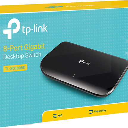 TP-Link 8-Port-Gigabit-Desktop-Switch Schwarz