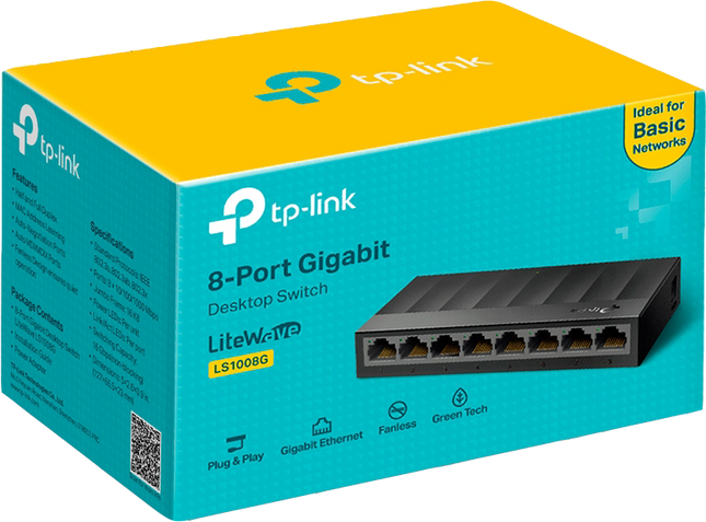 TP-Link 8-Port-Gigabit-Desktop-Switch Schwarz