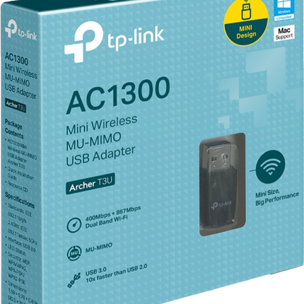 TP-Link AC1300- MU-MIMO -USB-WLAN-Adapter Schwarz
