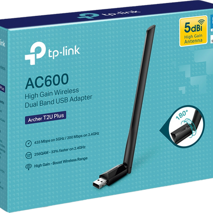 TP-Link AC600-High-Gain-Dualband-USB-WLAN-Adapter Schwarz