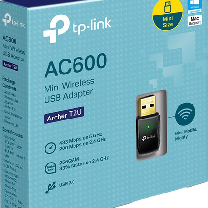 TP-Link AC600-WLAN-USB-Adapter Schwarz