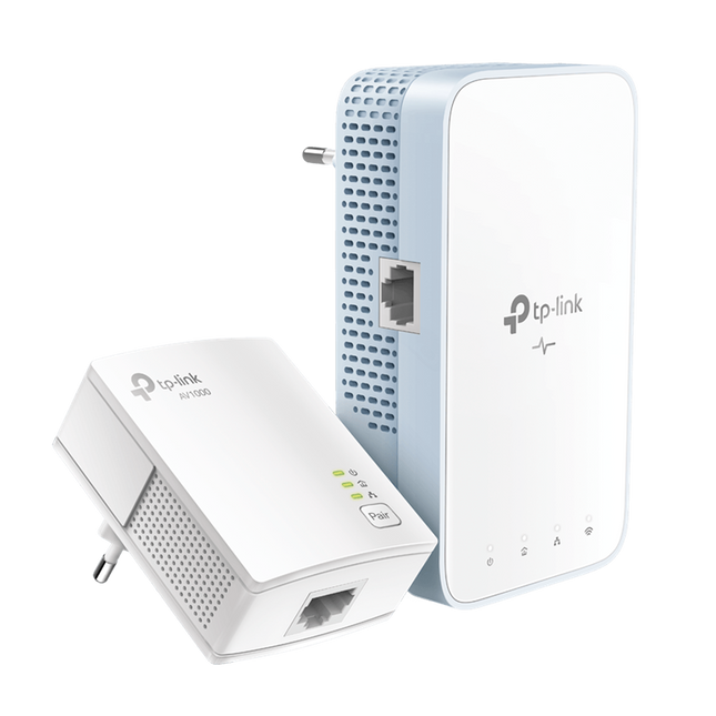 TP-Link AC750 AV1000 Gigabit WLAN Powerline Adapter Kit Weiss