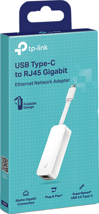 TP-Link UE300C USB 3.0 Type-C auf-Gigabit-LAN-Konverter Weiss
