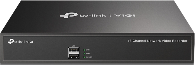 TP-Link VIGI NVR1016H Netzwerk-Videorekorder Schwarz